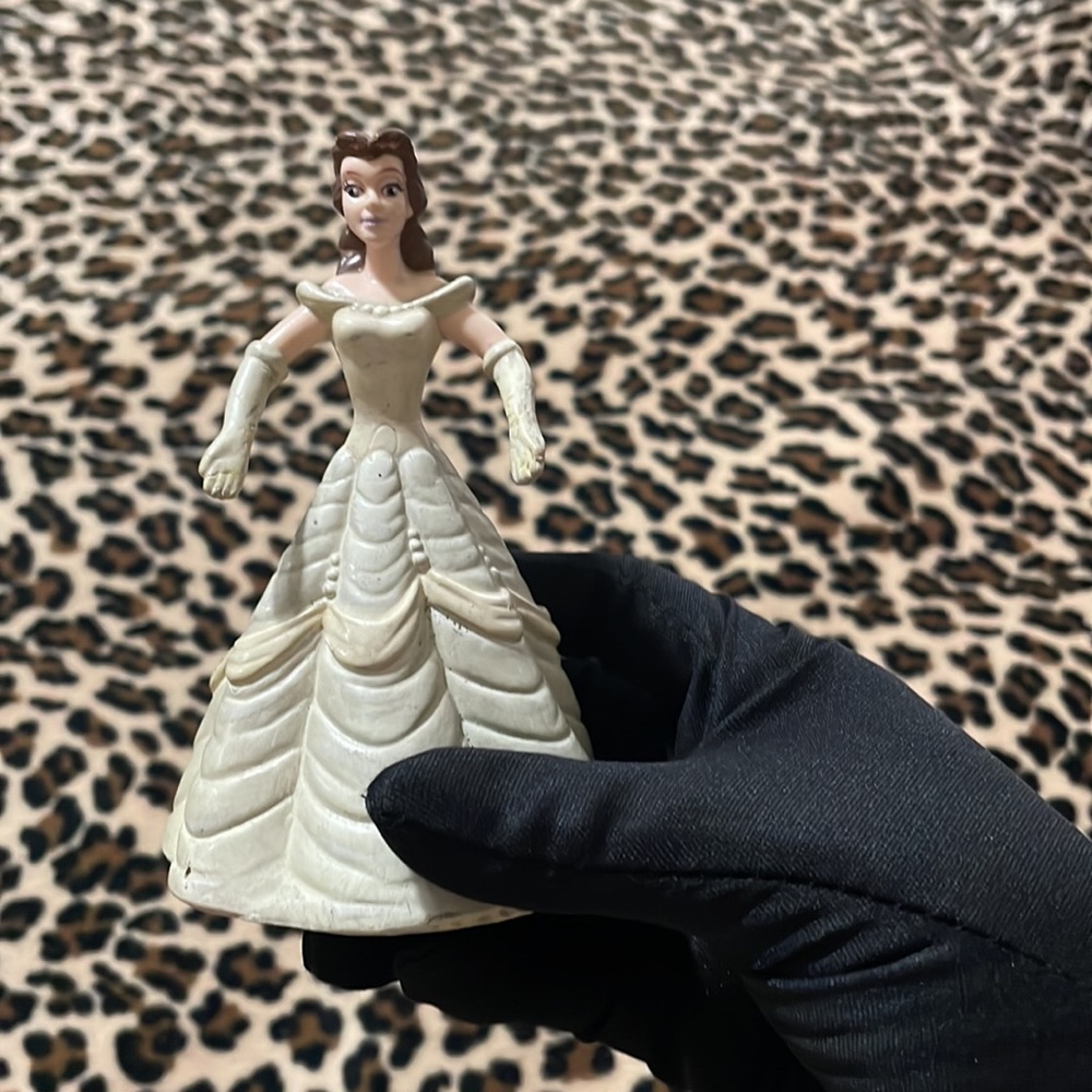 Vintage BEAUTY AND THE Beast 💛Belle Bend Pose Toy 90s Princess Yellow BendEms - Picture 14 of 16